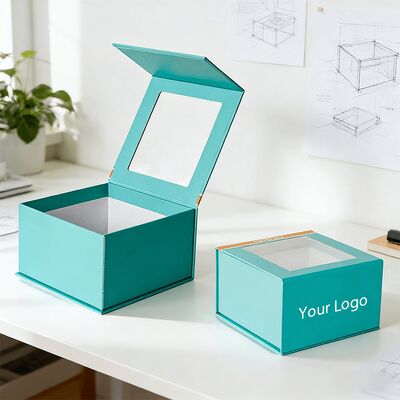 Подарочные коробки ручной работы премиум-класса с магнитной застежкой и окном для шляп и одежды