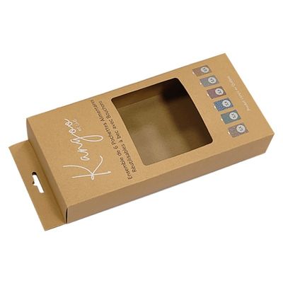 Розничный висячий дисплей Tuck Top Box с крючком для головы и складной висячей панелью