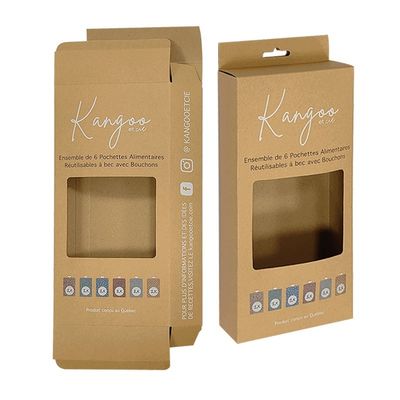 Розничный висячий дисплей Tuck Top Box с крючком для головы и складной висячей панелью