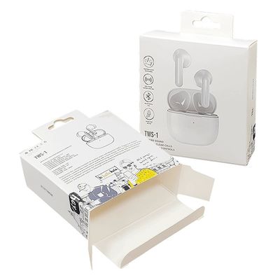 Custom Logo Printing Paper Box Reverse Direct Tuck Design for Earphone Headset Earpiece (Настроенная печать логотипа бумажной коробки с обратным прямым натяжением для наушников)