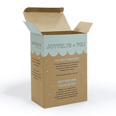 Kraft Paper Tuck Top Automatic Lock Box с режущими окнами