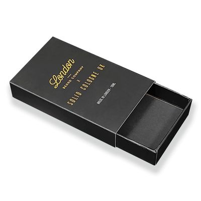 Переработанная жесткая небольшая бумажная коробка упаковка UV Finish Custom Slide Box Packaging