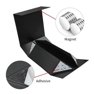 CMYK или пантон Custom Luxury Black Large Foldable Banquet Glass Drinkware Tableware Magnet Packaging Gift Box (Конструкция на основе цветов)