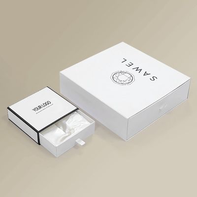 Лакированные сатинные облицованные жесткие картонные сдвижные ящики для косметической упаковки