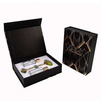 Книга Flap Box Custom Logo Напечатанная магнитная жесткая коробка для Guasha Jade Gua Sha Roller Tool