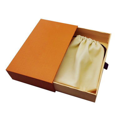 Покрытая бумага Luxury Slide Drawer Box Jewelry Packing Box с логотипом клиента сертифицированный FSC