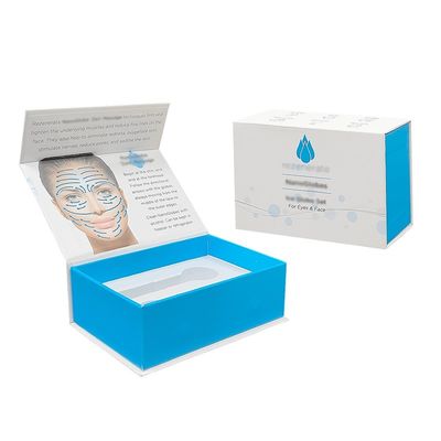 Flap Box Custom Luxury Magnetic Packaging Skin Care Product Foam Insert Magnet Box (Книга с флаконами) Магнитная упаковка для ухода за кожей