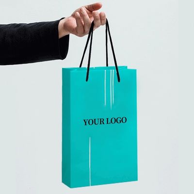 Заказ на заказ принят Логотип оптовая доставка Кофе Коричневый Kraft Paper Bag с ручкой