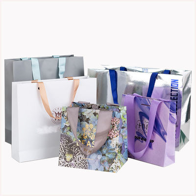 Заказ на заказ приемлемый Luxury Logo Printed Shopping Bag для красивого праздничного подарка