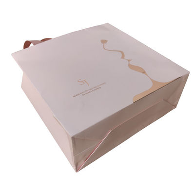 Luxury Custom Logo Gold Foil Printed Kraft Paper Shopping Packaging Bag for Shoes Обувь одежда