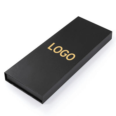 Luxury Custom Logo Black Paper Jewelry Packaging Box For Bracelet Pendant Строгая магнитная коробка