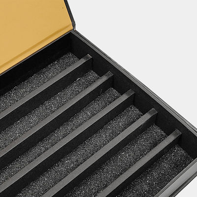 Luxury Custom Logo Black Paper Jewelry Packaging Box For Bracelet Pendant Строгая магнитная коробка