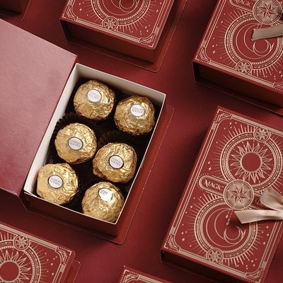 Люксовая магнитная коробка для подарков для торта, цветочного чая, коробка для упаковки с логотипом