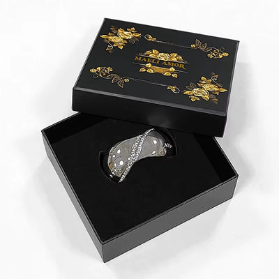 Фабрика Custom Printing High End Luxury Jewelry Set Boxes Golden Rose Hair Rope Headdress Packaging Box (Фабрика на заказ для печати ювелирных изделий высокого класса)