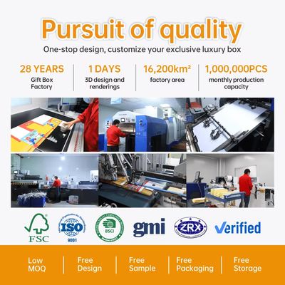 ISO9001 Настройка роскошных парфюмерных упаковок Подарочная коробка из двух кусков крышка и основание локоть галстук Картонная коробка для косметики