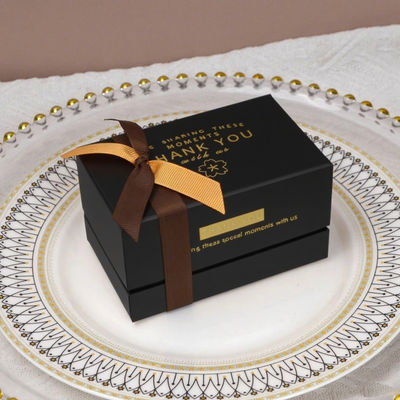 ISO9001 Настройка роскошных парфюмерных упаковок Подарочная коробка из двух кусков крышка и основание локоть галстук Картонная коробка для косметики