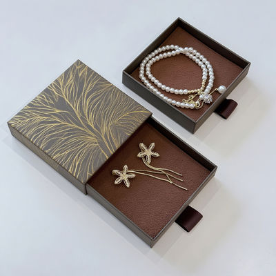 Custom Logo Eco Friendly Printed Hard Rigid Recycle Style Paper Packaging Cardboard Drawer Box Sliding For Jewellery (Логотип на заказ) Противоэкологичный печатный материал