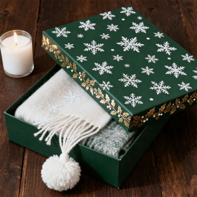 Люксовые рождественские подарки на заказ Матрые жёсткие картонные пакеты для упаковки Шаль Платье нижнее белье Рубашка Переработанные асептические материалы