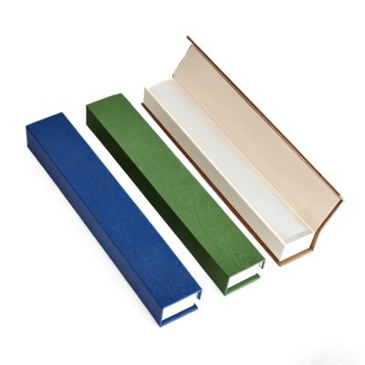 Роскошная однотонная прямоугольная коробка-раскладушка для благовоний, индивидуальная упаковка из крафт-бумаги для подарков, жесткие коробки, губчатая подкладка, тиснение