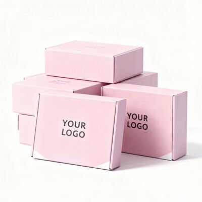 Custom Premium Pink Shipping Box Cardboard Recyclable Cosmetic Paper Boxes для упаковки косметической продукции