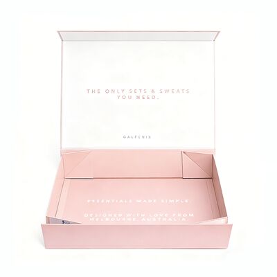 Высококачественный пакет роскошной одежды индивидуальный экологически чистый магнитный складной подарочный бумажный ящик для белья