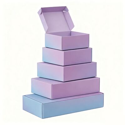 Подарочная коробка из гофрированного картона, биоразлагаемая, на заказ, небольшая, класса люкс, для почтовых отправлений