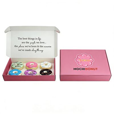 Custom Eco Friendly White Kraft Paper Boxes Corrugated Flip Top Cardboard Box for Candle Incense Chocolate Bar Donuts