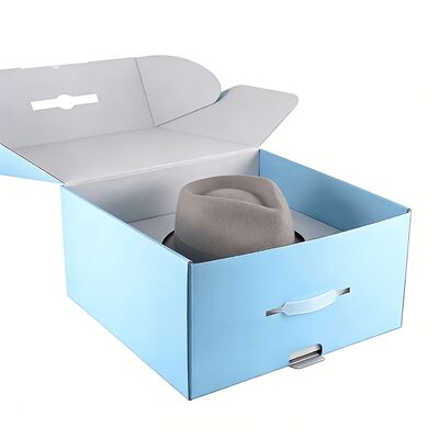 Коробки для шляп на заказ с логотипом, экологически чистые, с покрытием, из жесткого картона, для доставки, бумажные коробки, упаковка для кепок