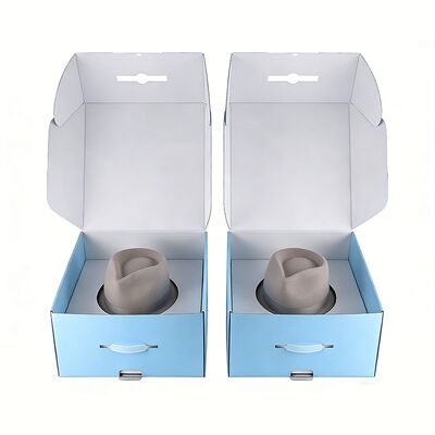 Коробки для шляп на заказ с логотипом, экологически чистые, с покрытием, из жесткого картона, для доставки, бумажные коробки, упаковка для кепок