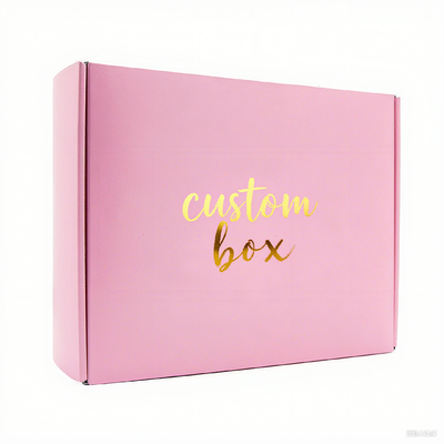 Оптовая перерабатываемая гофрированная картонная косметическая почтовая коробка Складные коробки для электронной коммерции для духов, ресниц, матовое ламинирование